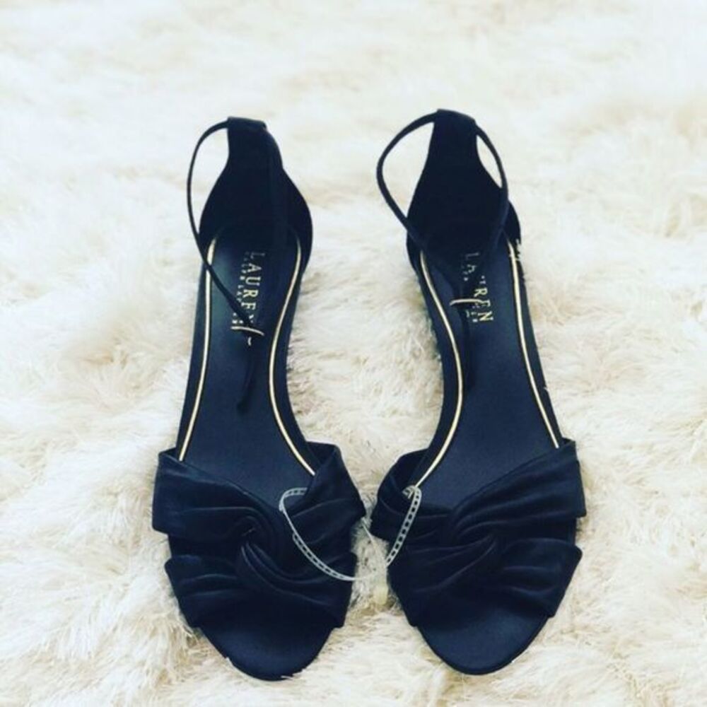 RALPH LAUREN PEEP TOE SANDALS